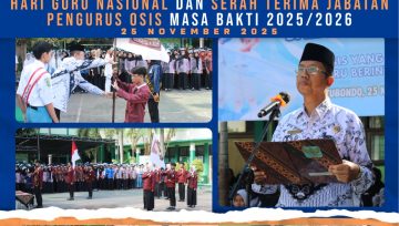 Upacara Memperingati Hari Guru Nasional dan Serah Terima Jabatan Pengurus OSIS Tahun Ajaran 2025/2026 SMKN 1 Situbondo